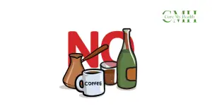 Limit caffeine and alcohol intake